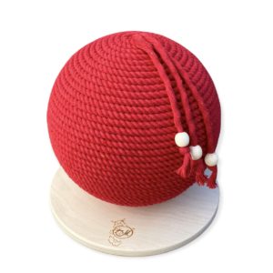 Griffoir -Boule en corde Ref.KK-ball-rouge